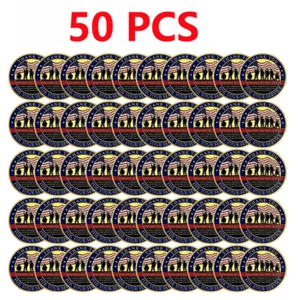 50PCS Thank You for Your Service Commemorative Challenge Coin Veteran Gold Medal - Picture 1 of 11