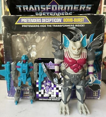 Transformers G1 Pretenders Decepticon Bomb-Burst complete & box Hasbro 1988 - Image 1 of 4