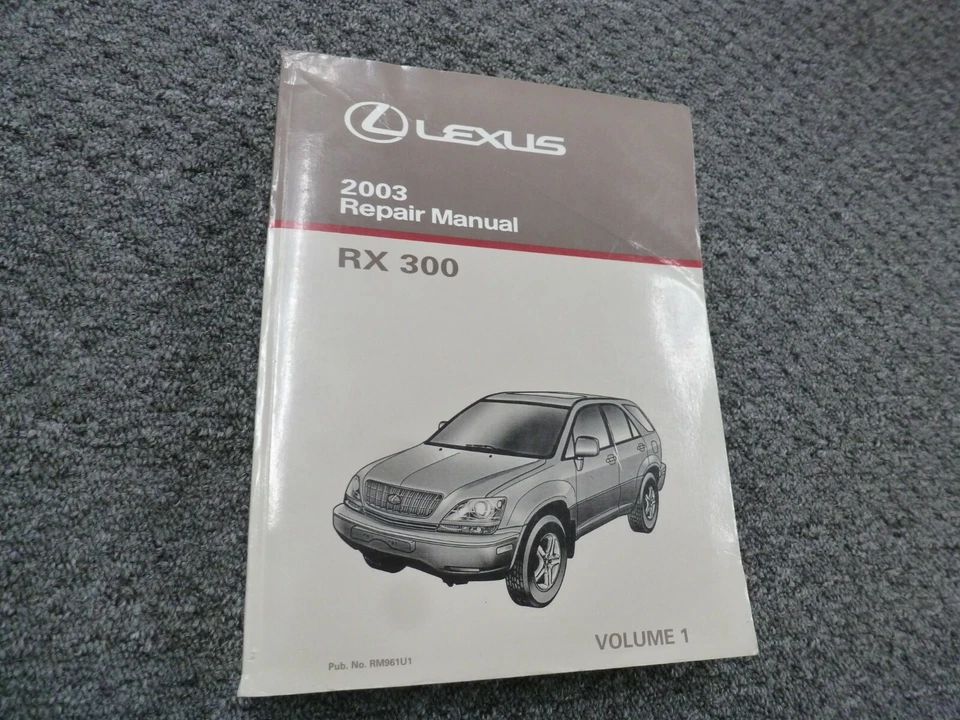 2003 Lexus RX300 Diagnostics Troubleshooting Shop Service Manual 3.0L V6 AWD - Image 1 of 1