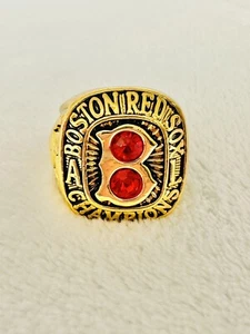 1967 Red Sox World Series 18k Gold Plated Championship Ring, 🇺🇸 SHIP - Picture 1 of 3