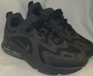 Nike Air Max 200 - Triple Black Sneakers / Shoes- Mens 7 -PRISTINE CONDITION!*s - Picture 1 of 6