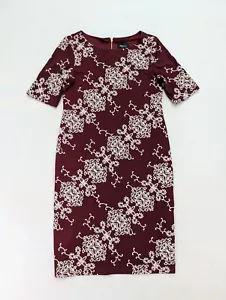 RN Studio by Ronni Nicole Women's Dress Size 12 Maroon Red Print Sheath - Picture 1 of 15