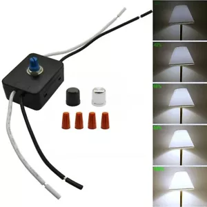 Kit de interruptor atenuador de 110 ~ 120 V CA 3-100W para luz LED / CFL / incandescente / lámpara de piso - Imagen 1 de 8
