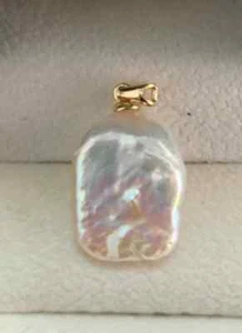 Huge Baroque AAA 17-20mm Real Natural South Sea White Pearl Pendant - Picture 1 of 3