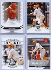 NICK SENZEL***(4) CARD MINT ROOKIE LOT***2016 LEAF EXCLUSIVE DRAFT CINCY REDS RC