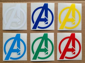 Avengers "A" Decal Vinyl Sticker 3 Inches Tall Choose your Color! Marvel Comics - Picture 1 of 24