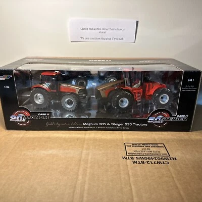 Case IH Magnum 305, Steiger 535 Tractor Gold Signature Edition Ertl 1/32 - Image 1 of 4