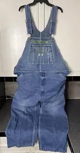 Liberty Latzhose Herren Größe 40 x 27 blau Grunge Flecken verblasst distressed - Bild 1 von 6