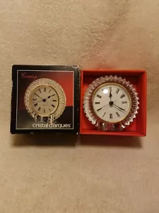 OROLOGIO CRISTAL D'ARQUES BRETAGNE 4" CRISTALLO PIOMBO TONDO NUOVO CON SCATOLA ANNIVERSARIO MATRIMONIO - Foto 1 di 6