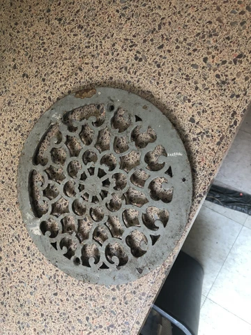 Antique Heat Air Wall Or Ceiling  Grate  Vintage Metal Cover