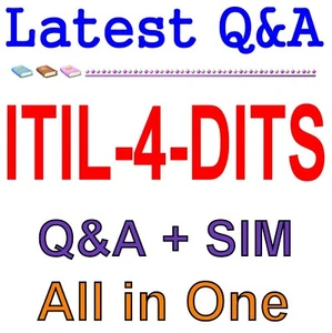 ITIL 4 Leader : Stratégie digitale et informatique ITIL-4-DITS examen Q&A - Photo 1/1