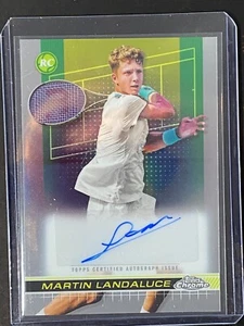 Tenis Martin Landaluce 2024 Topps cromado automático #TCA-MLE RC ROOKIE INVEST (#3) - Imagen 1 de 2