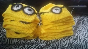 Adult Minion beanie | Despicable me minion crochet hat | 1 eyed minion beanie - Picture 1 of 1