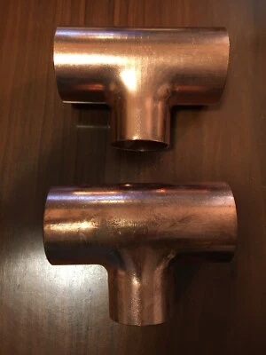 Nibco 2-1/2" x 2-1/2" x 2" C x C x C Copper Sweat Tees ((1) Lot of (2)) - Image 1 of 4
