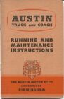 Austin 2 Ton 5 Ton Truck & Coach Chassis 1954 original Handbook 726/H