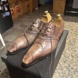 Francesco Smalto Herren Leder Braun Schuhe 7,5 mit Karton - Bild 1 von 15