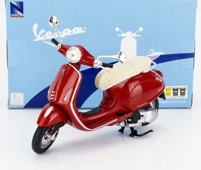 MODELLINO MOTO STATICO NEWRAY PIAGGIO VESPA PRIMAVERA 2013 ROSSO SCALA 1/12 - Immagine 1 di 4