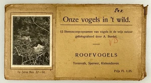 SV028_010 Stereoviews Set of 12 Collection of Our Birds by Adolphe Burdet, - Picture 1 of 3