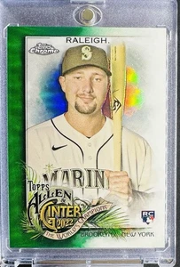 /99 Cal Raleigh Green Refractor Rookie 2022 Topps Chrome Allen & Ginter #178 RC - Picture 1 of 2