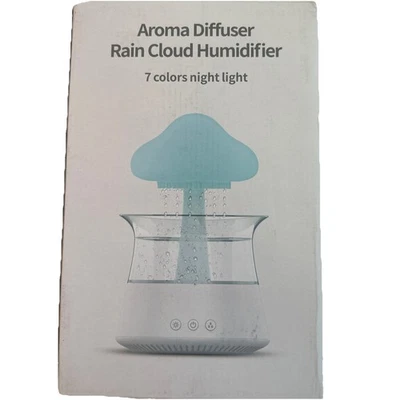 Aroma Diffuser Rain Cloud Essential Oil Humidifier, 7 Color Night Light - Image 1 of 4