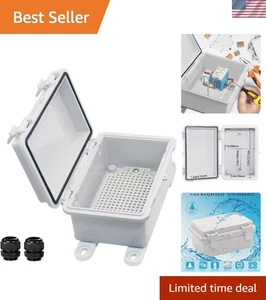 Caja eléctrica impermeable al aire libre caja de conexiones resistente a la intemperie plástico ABS - Imagen 1 de 8