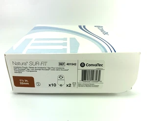 10 CONVATEC 401542 SUR-FIT NATURA UROSTOMY POUCH 1 1/4" 32mm Exp 2028 - Picture 1 of 1
