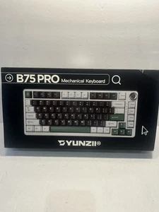YUNZII B75 PRO Tri-Mode Wireless Milk Switch Mechanical Keyboard, Black - Afbeelding 1 van 5
