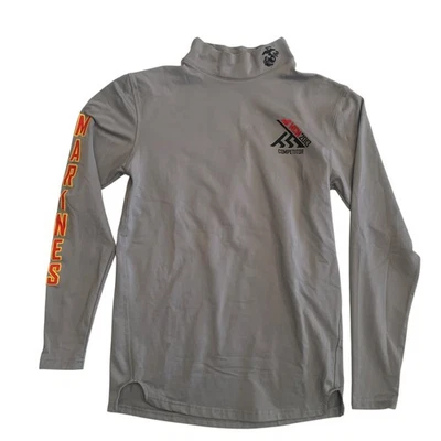 美国海军陆战队男式 XS 码海军陆战队马拉松 MCM 2023 竞争对手模拟领 T 恤 — 第 1/4 张图片