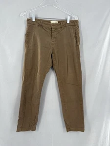 Nili Lotan Pants Women’s Sz 0 Mid Rise Chino Cotton Stretch Olive Brown - Picture 1 of 9