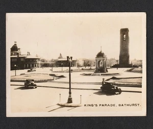 VINTAGE 1949 ORIGINAL B&W PHOTO OF KINGS PARADE BATHURST NSW - Bild 1 von 2