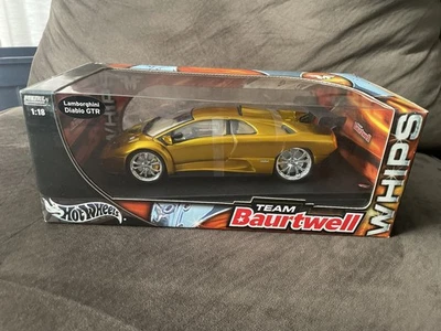 Hot Wheels Whips 1:18 "ORO" LAMBORGHINI DIABLO GTR Metal Die Cast Car Foto 1 de 4