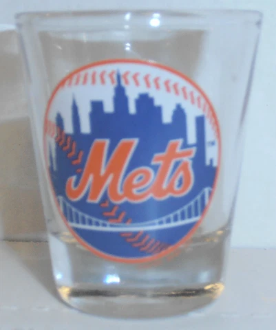 MLB, New York Mets 2 oz Shot Glass by Hunter, BRAND NEW Cover