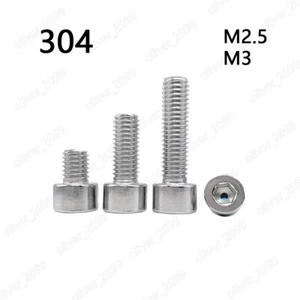 304 Stainless Steel Non Standard Hex Socket Cap Small Head Hollow Screws M2.5 M3 - Picture 1 of 5