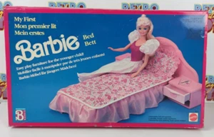 BARBIE 8519 MATTEL MY FIRST BED PLAYSET IL MIO PRIMO LETTO 1991 - Picture 1 of 5