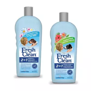 Pet 2 in 1 Conditioning Shampoo Dog and Cat Grooming Cleanser Choose Scent 18 oz - Picture 1 of 9