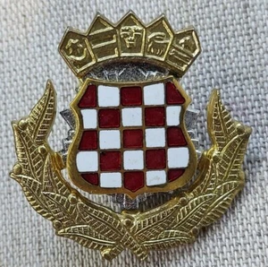 Croatian Army HV, metal badge, FIRST OFFICIAL INSIGNIAS Šahovnica ! - Picture 1 of 2