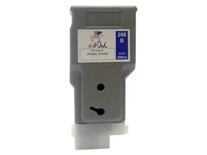 InkOwl 300ml kompatible Patrone für Canon PFI-206B BLAU iPF6400 iPF6450 - Bild 1 von 1
