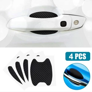 4x Black Car Door Handle Film Sticker Protector Anti Scratch Trims Accessories - Picture 1 of 12