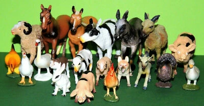 Bauernhoftiere Set Tiere Nutztiere Hoftiere Neu OVP Pferd Schwein Farmer Hund - Bild 1 von 4