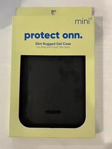 NIB iPad Mini 4th/5th Gen. Protect Onn Slim Rugged Gel Case Black New Shock Abso - Zdjęcie 1 z 4