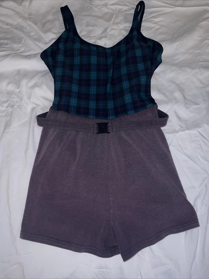 Mameluco Vintage Años 90 Talla Grande Sujetador Incorporado Playa Cabaña Foto 1 de 4