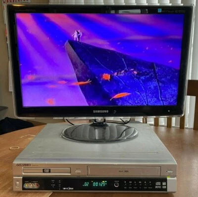 Go-Video DVR4100 DVD VCR VHS Cables/Cinta/Shirley Temple ~ VCR Funciona/DV No Foto 1 de 4