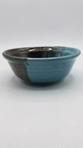 Neher Clay in Motion Handmade Ceramic Dessert Bowl in Ocean Tide - Picture 1 of 3