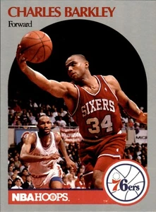 Charles Barkley Hoops 1990/91 NBA Basketball Card #225 - Picture 1 of 2
