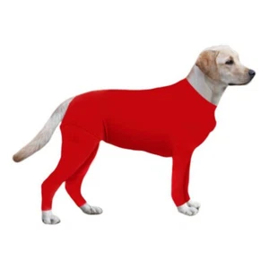 Pet Post Surgery Suit Dog Long Sleeve Bodysuit Jumpsuit Recovery Protecter Suit - Picture 1 of 15