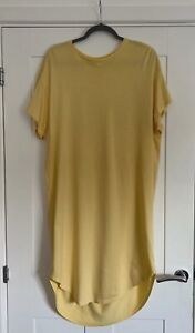 Monki Yellow Oversized T-Shirt Dress Size XS