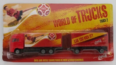 Grell Ho 1/87 Camion Rimorchio Man TGA Coca Cola Calcio World Of Camion - Immagine 1 di 4