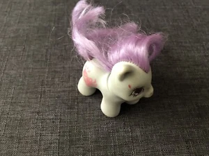 My Little Pony 1989 MLP G1 Hasbro Teeny Tiny BABY HONEY PIE Bottle Blue Vintage - Picture 1 of 5