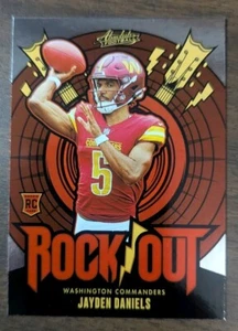 2024 Panini Absolute Jayden Daniels Rookie Rock Out Washington RO-JDS - Picture 1 of 2
