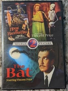 THE BAT + HOUSE ON HAUNTED HILL DVD VINCENT PRICE CLASSIC HORROR DOUBLE FEATURE - Picture 1 of 4